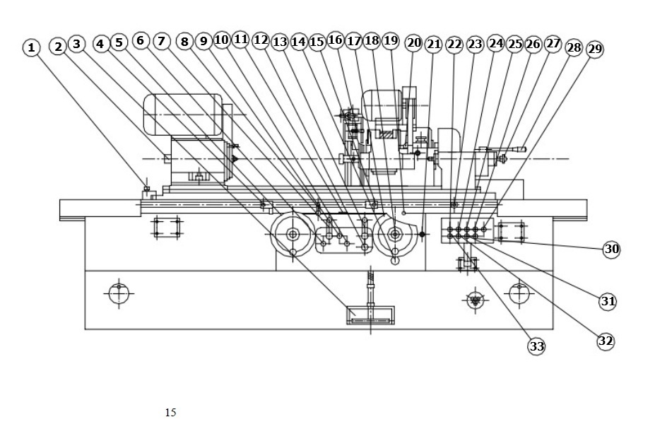 Main Structure for Universal Cylindrical Grinder Estructura Principal para Rectificadora Cilíndrica Universal-MÁQUINA MAXNOVO