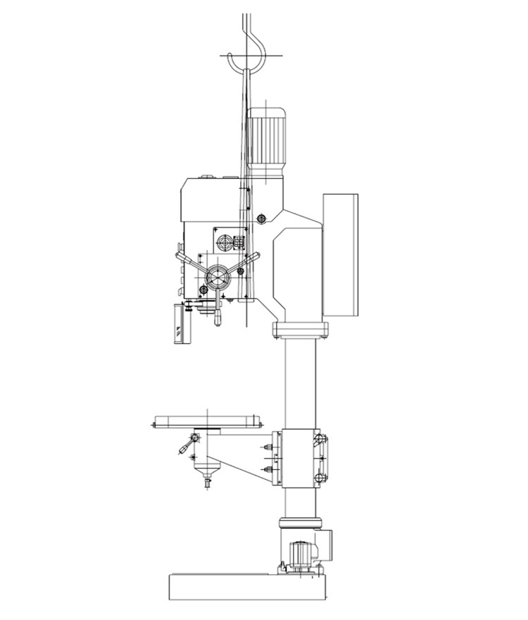 Elevación para máquina perforadora vertical-MÁQUINA MAXNOVO