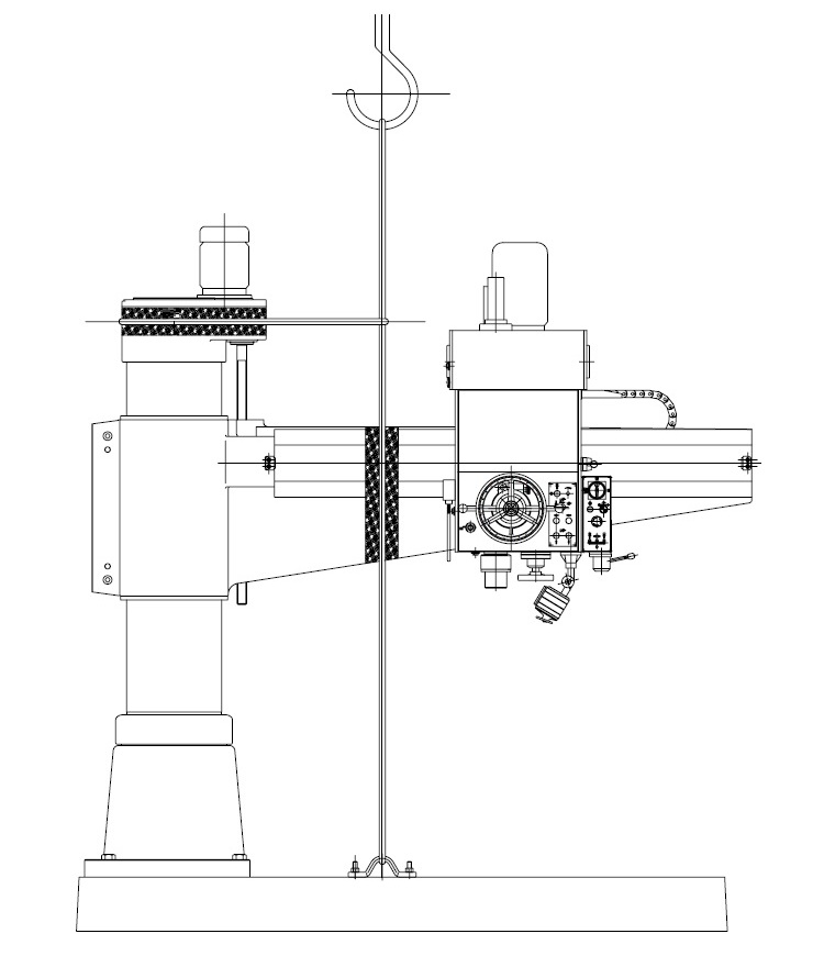 Elevación para máquina perforadora radial-MÁQUINA MAXNOVO